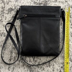 Margot genuine pebbled Leather Crossbody Bag